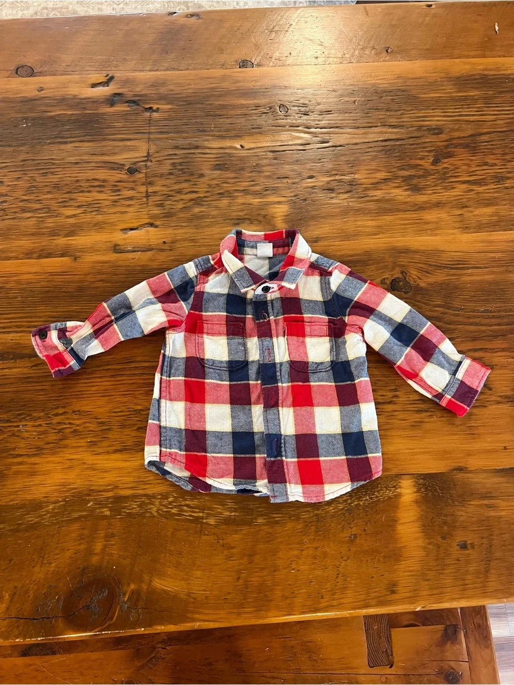 Baby Gap, Flannel Button Down Shirt, Size 12-18 months